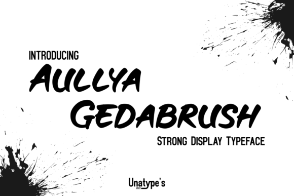 Aullya Gedabrush: A Bold Display Font for Campaign Creativity