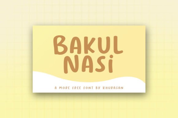 Bakul Nasi: A Font for Editorial Elegance