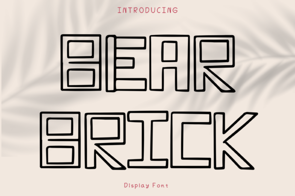 Bear Brick: A Playful Font for Branding