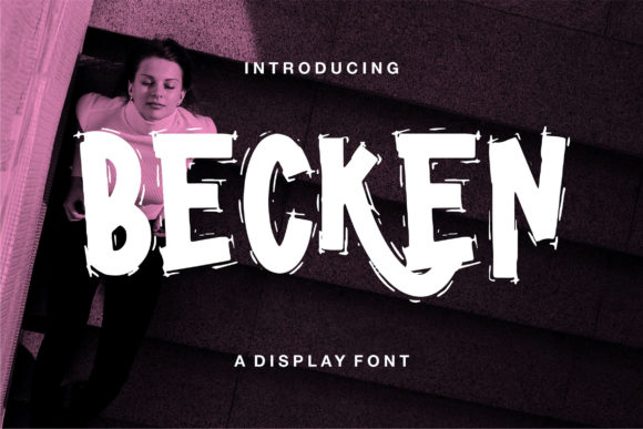 Becken: A Bold Display Font for Crafters and Product Creators