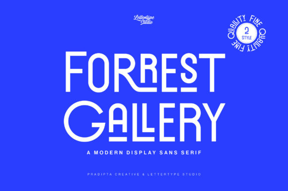 Forrest Gallery: A Modern Font for Creative Branding