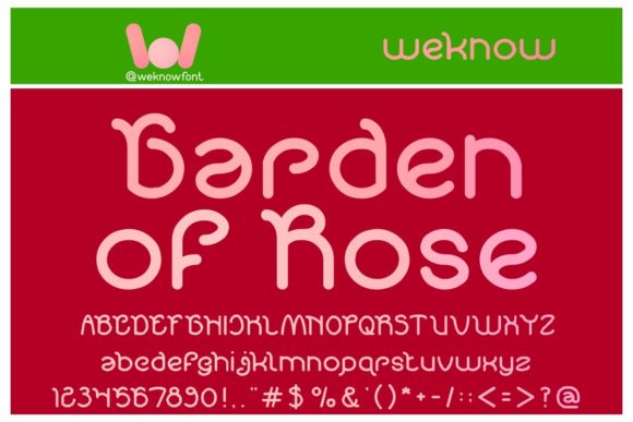 Garden of Rose: A Typeface That Adds Elegance to Branding