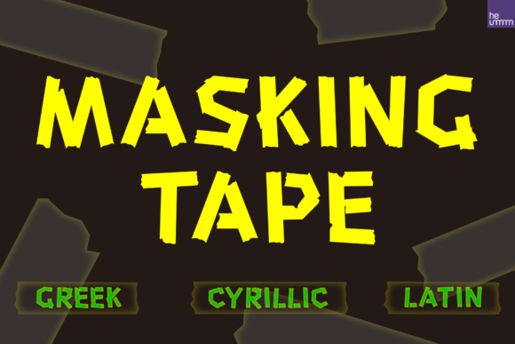 HU Masking Tape: A Bold Display Font for Campaigns
