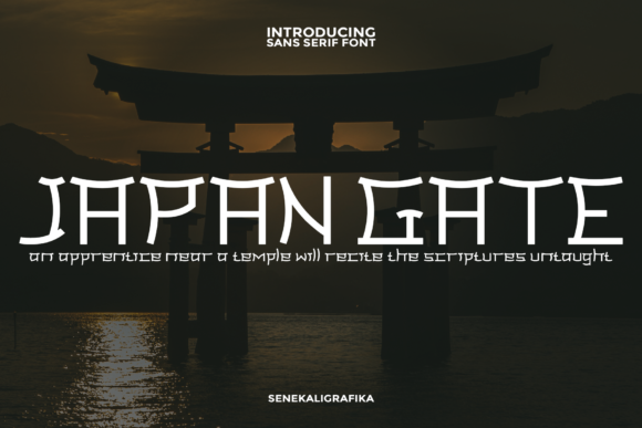 Japan Gate: A Display Font for Editorial Design