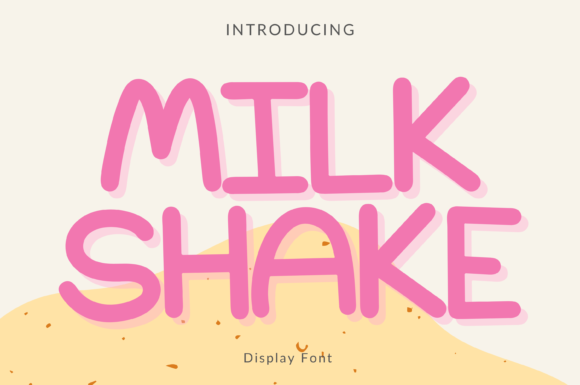 Milk Shake Style: A Joyful Display Font for Crafters and Designers
