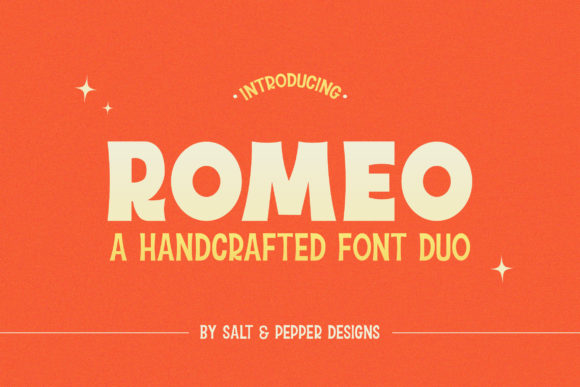 Romeo Duo: A Vintage-Inspired Display Font for Digital Design