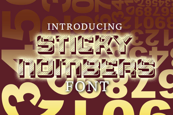 Sticky Numbers: A Font That Makes Your Creations Pop