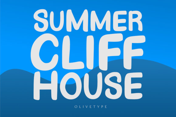 Summer Cliff House: A Bold Font for Campaign Creativity
