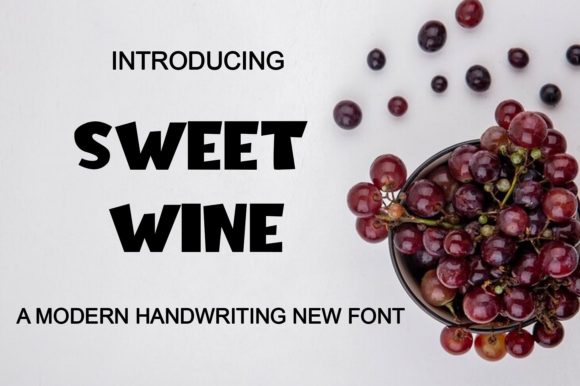 Sweet Wine: A Display Font for Editorial Elegance